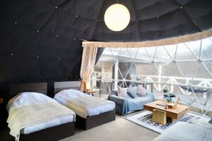 最高のグランピング体験！グランドーム富士忍野 – 子連れ宿泊記（2025年11月）